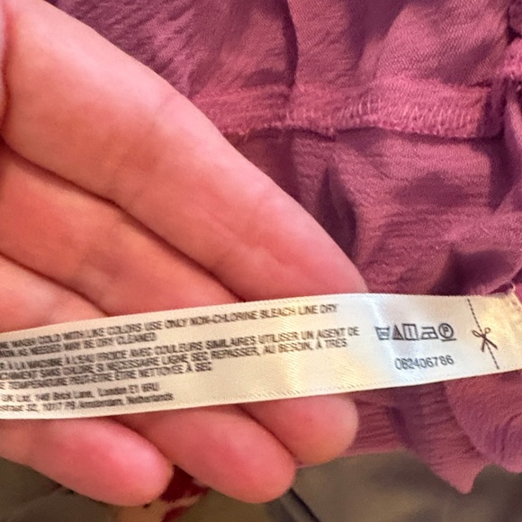 Free people free est size small Elegant Mauve Ruffle dress first bloom - Picture 7 of 9